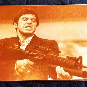 Al Pacino Scarface Sepia Photograph 14" x 11" Poster 1983 Movie Miami Drug Lord